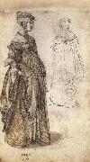 Albrecht Durer Two Venetian Ladies oil on canvas